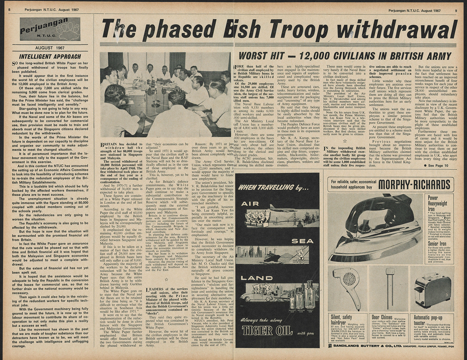The phased British Troop withdrawal