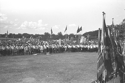 Singapore Association of Trade Unions’ May Day Rally at Farrer Park, 1963.